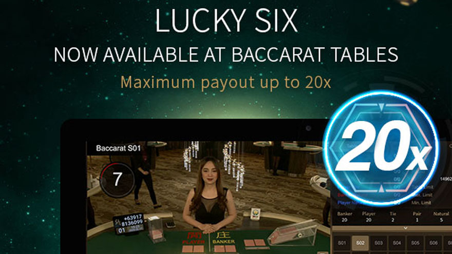 SA Gaming introduces new side bet for Baccarat: Lucky Six
