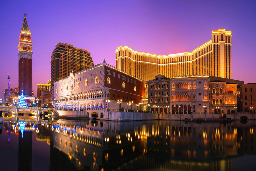 Macau: quarterly increase in games of fortune revenue