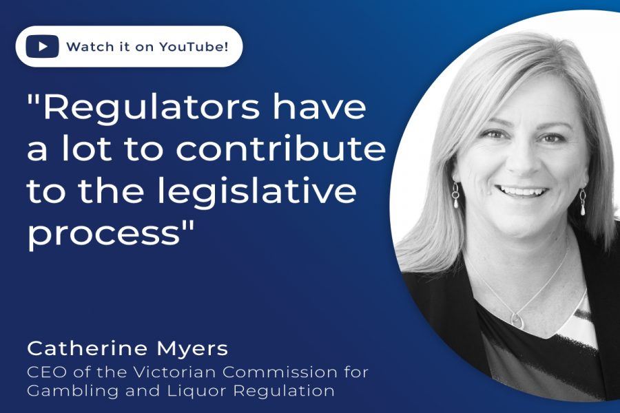 Catherine Myers is a trustee at IAGR as well as CEO of the Victorian gaming regulator.