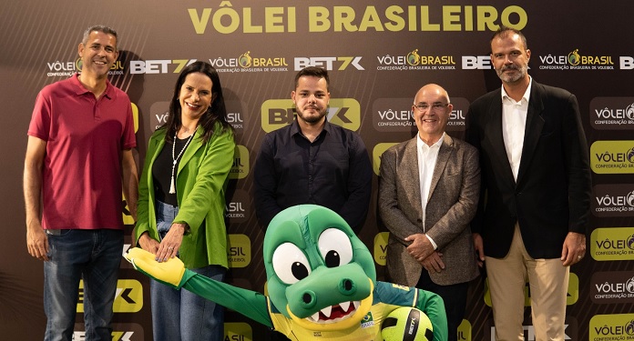 Bet7K foi anunciada como copatrocinadora da CBV em evento realizado em São Paulo (Imagem: Divulgação)