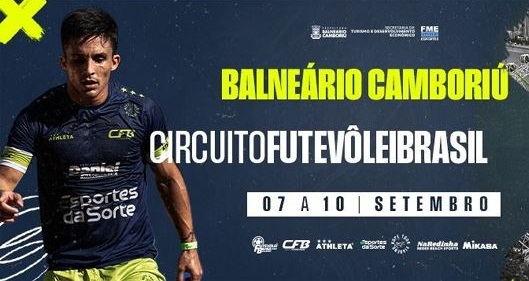 Evento reunirá grandes nomes do futevôlei e também do futebol brasileiro. (Imagem: Divulgação/Circuito Futevôlei Brasil)