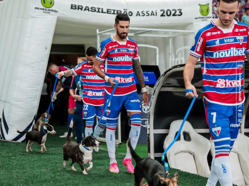 Camapanha especial aconteceu no jogo do Fortaleza neste domingo (8) contra o América-MG (Foto: Mateus Lotif/Fortaleza EC)