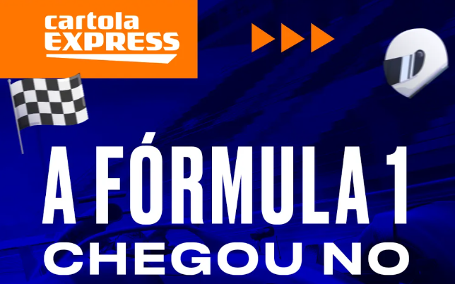 Fantasy game possibilitará montar equipes fictícias de F1. (Imagem: Divulgação/Cartola Express)