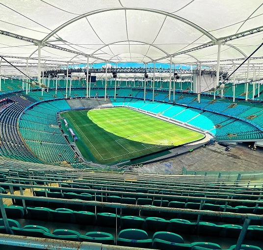 Estádio recebe, além de partidas de futebol, diversos eventos culturais. (Foto: Reprodução/Instagram/Arena Fonte Nova)