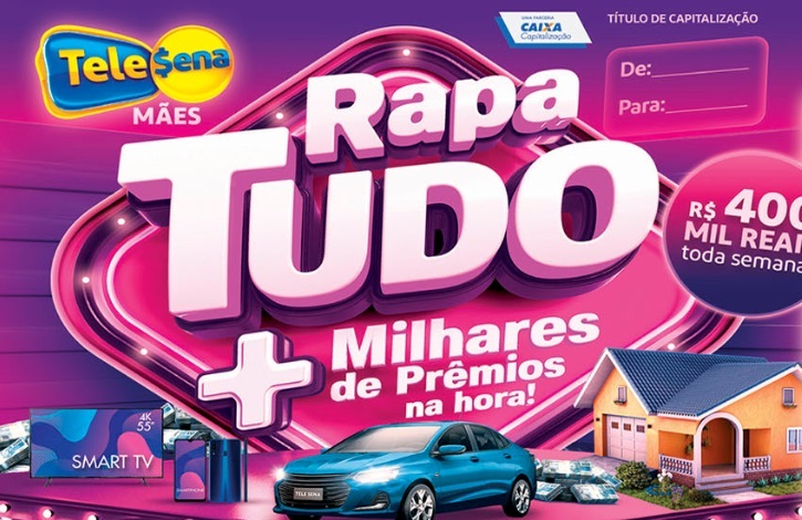 Promoção do Dia das Mães deve distribuir mais de R$ 5 milhões em prêmios. (Imagem: Reprodução/Tele Sena)