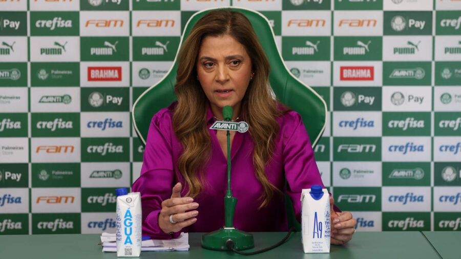 Leila Pereira, presidente do Palmeiras (Foto: Cesar Greco/Palmeiras)