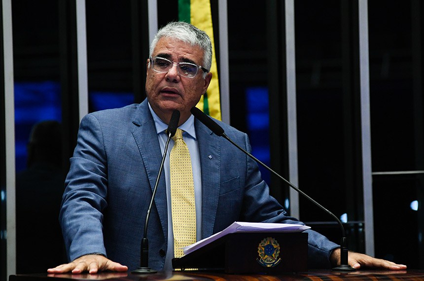 Senador Eduardo Girão fez duras críticas ao Projeto de Lei 2.234/2022. (Foto: Jefferson Rudy/Agência Senado)