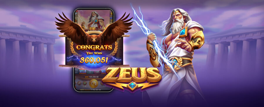 Zeus é um jogo de cassino online com temática da Mitologia Grega. (Imagem: Reprodução/TaDa Gaming)